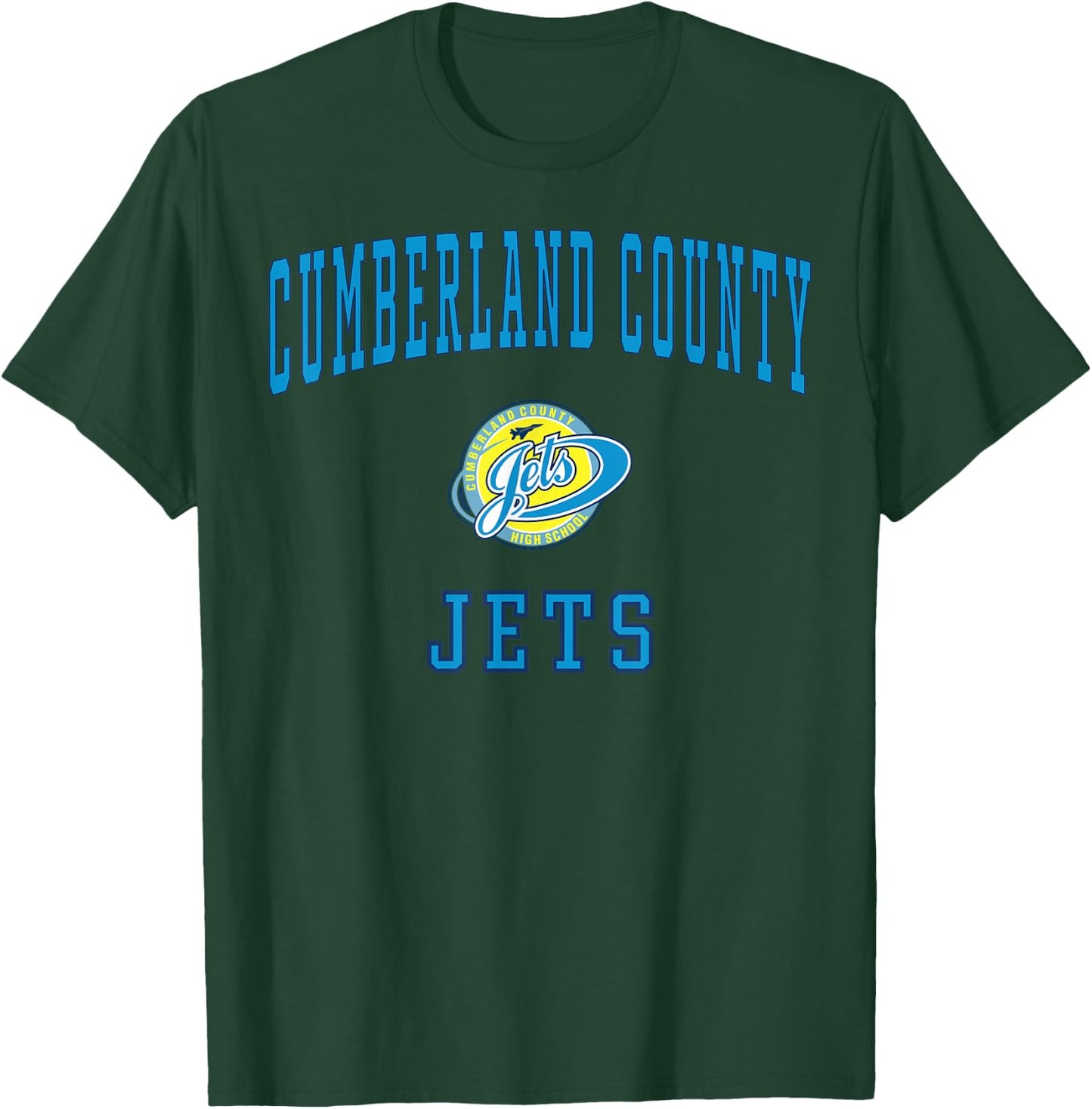 Cumberland County High School Jets C1 T-Shirt - T-Shirt | Forest