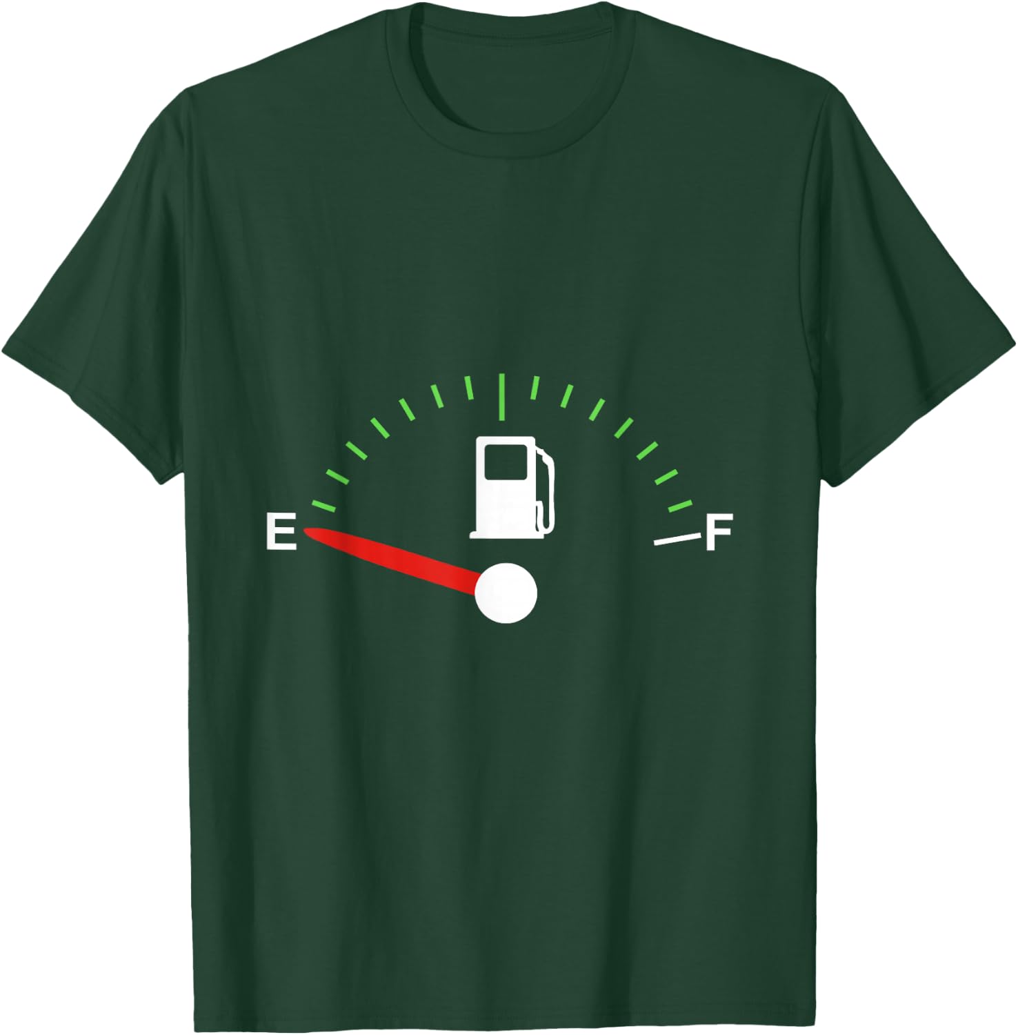 Gas Fuel Gauge Car Truck Empty Full Tank T-Shirt - T-Shirt | Forest