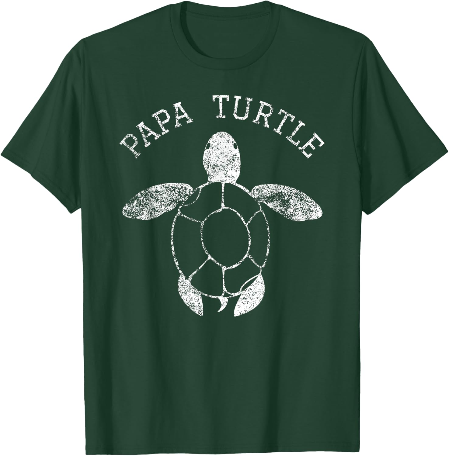 Distressed Papa Turtle Honu Turtles T-Shirt - T-Shirt | Forest