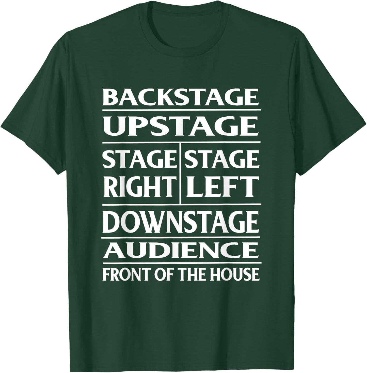 Stage Theatre Anatomy Funny T-Shirt - T-Shirt | Forest