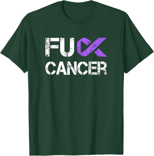 Fuck Cancer, Testicular Cancer Awareness T-Shirt - T-Shirt | Forest