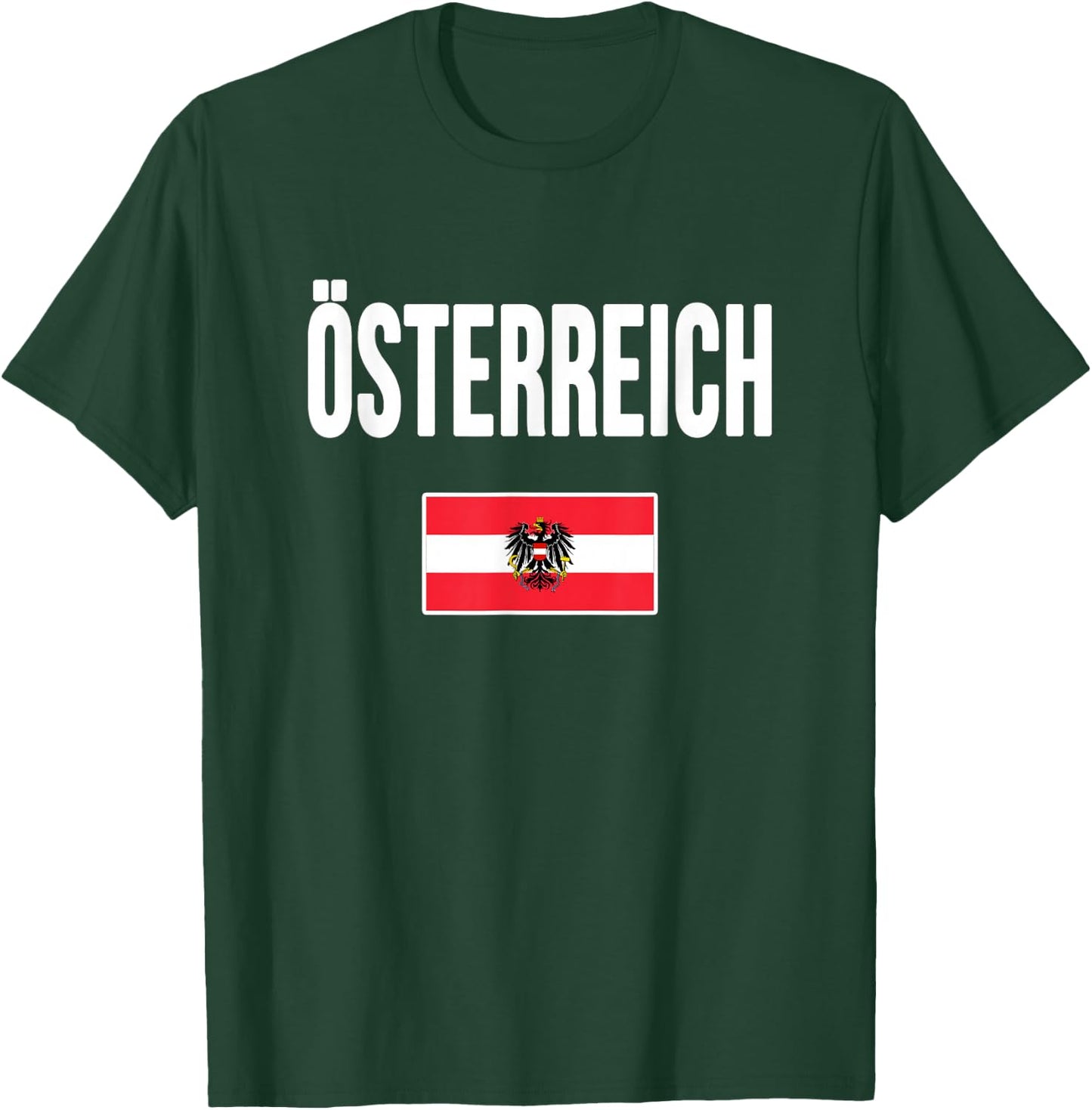 Austrian Flag Austria Gift Osterreich T-Shirt - T-Shirt | Forest