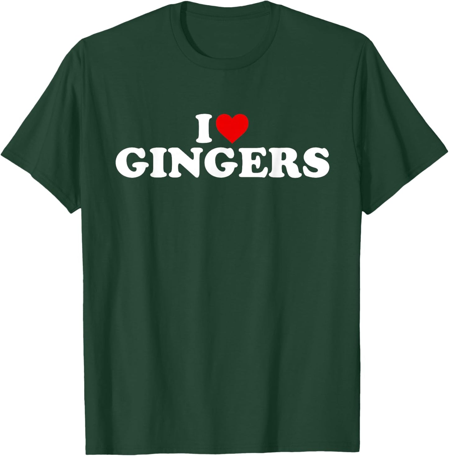 I Love Gingers - Heart T-Shirt - T-Shirt | Forest