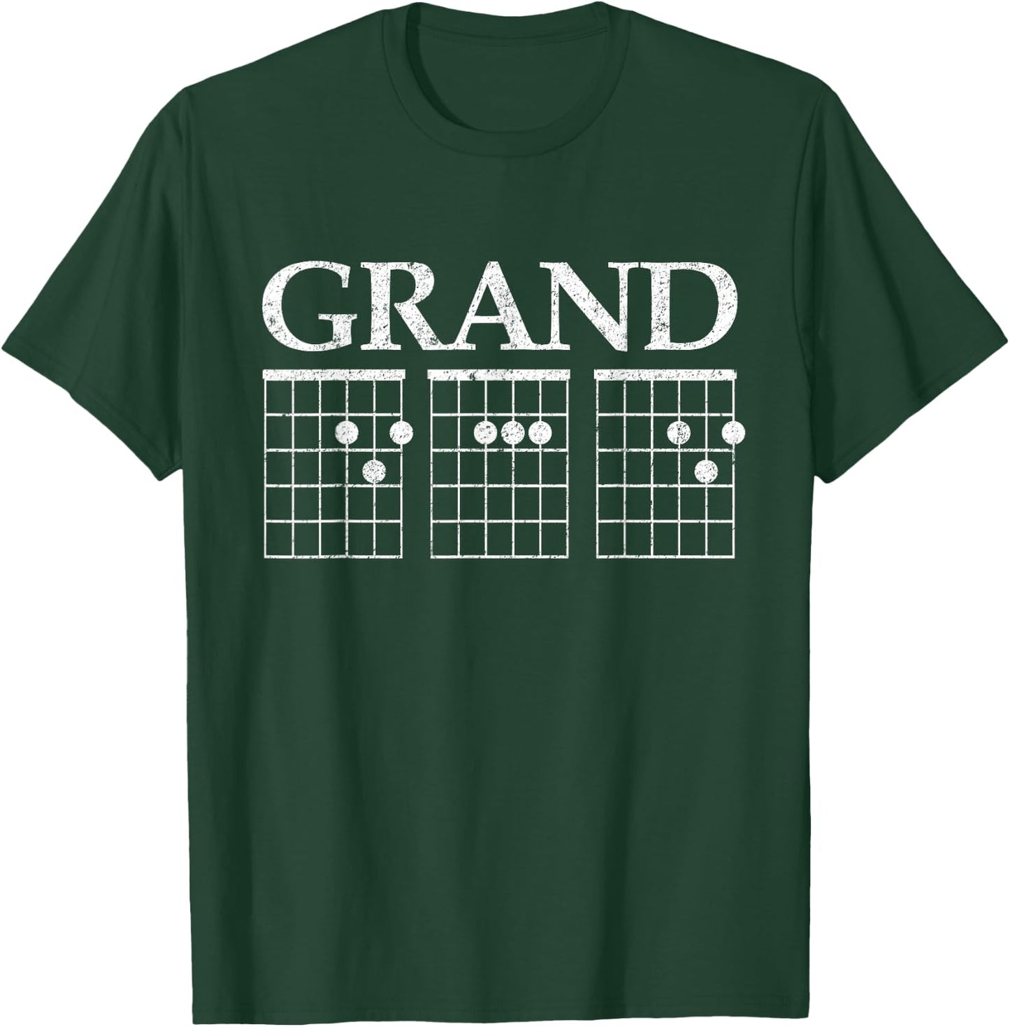 Music Guitar Chord GrandDAD Father's Day Gift Granddad T-Shirt - T-Shirt | Forest