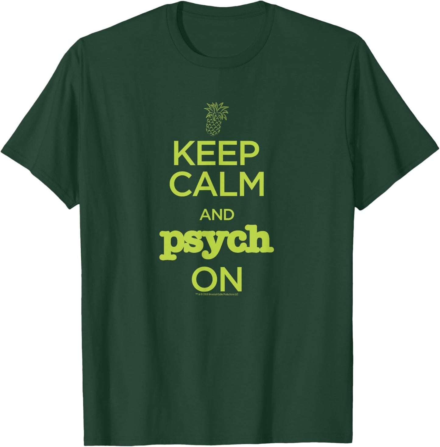 Psych Keep Calm and Psych On Standard - Official T-Shirt - T-Shirt | Forest