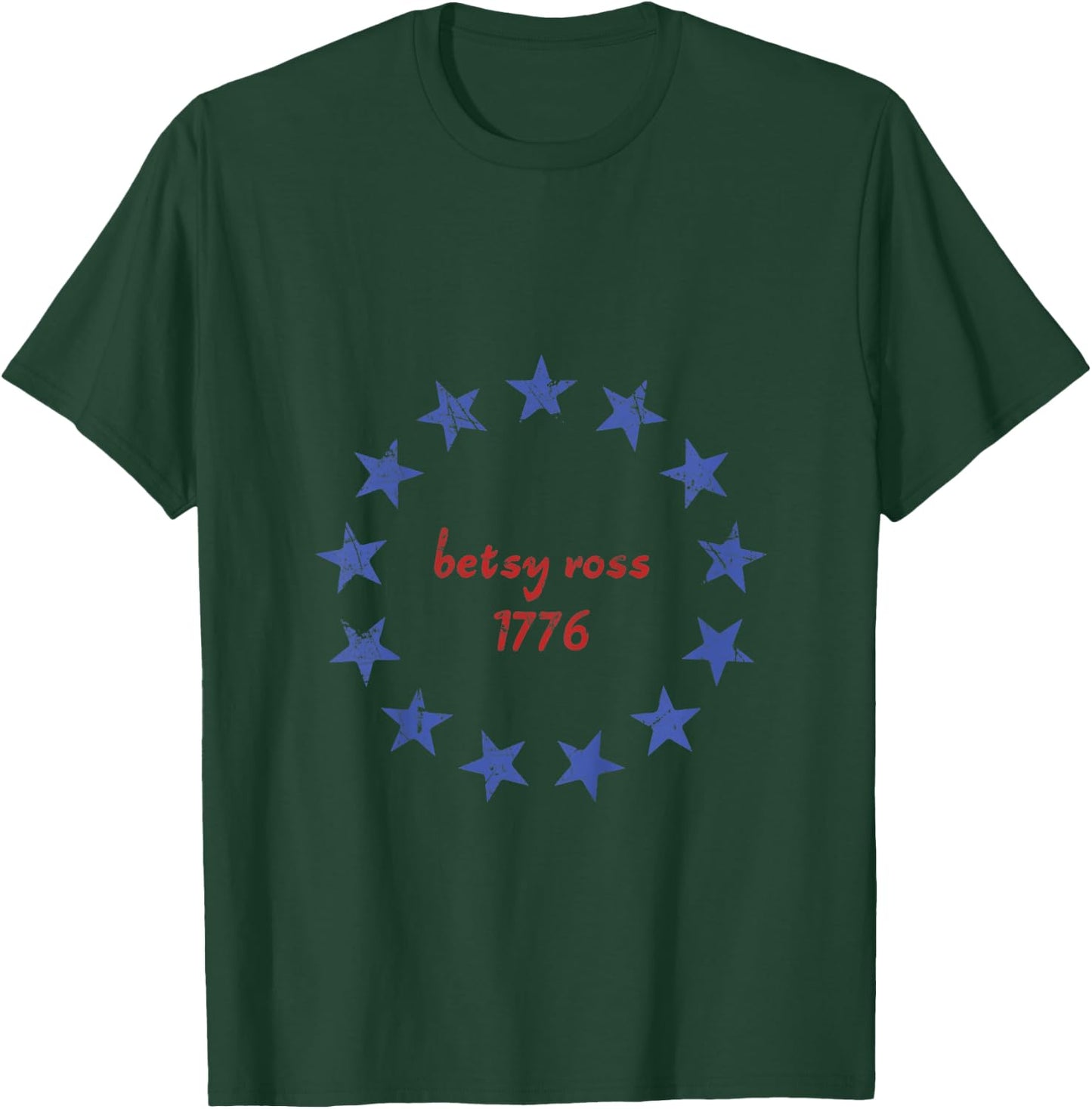 Kids Betsy Ross 1776 flag For Kids 13 colonies Patriot Costume T-Shirt - T-Shirt | Forest