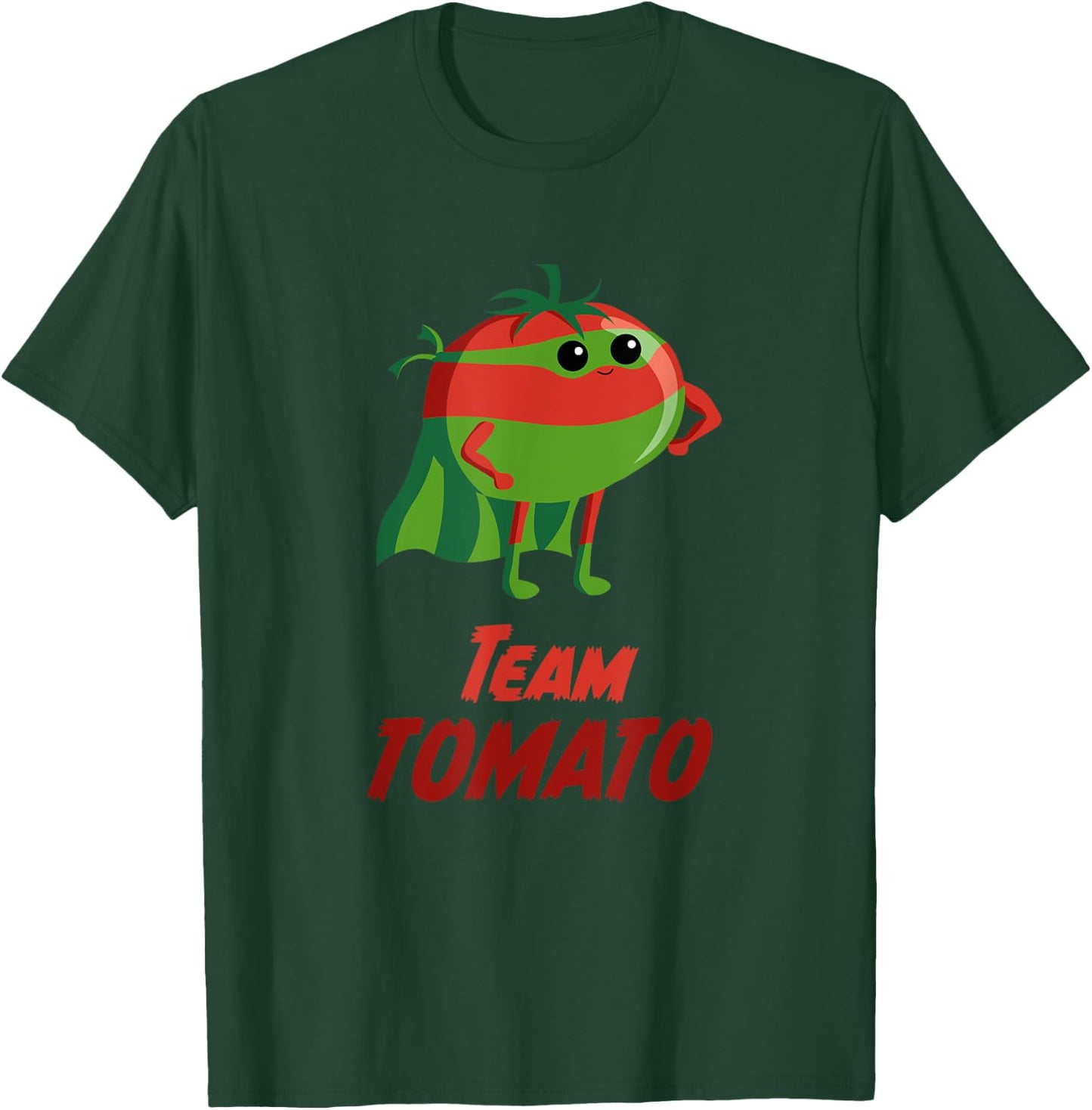 Team Tomato | Super hero for vegans vegetarians and gardener T-Shirt - T-Shirt | Forest