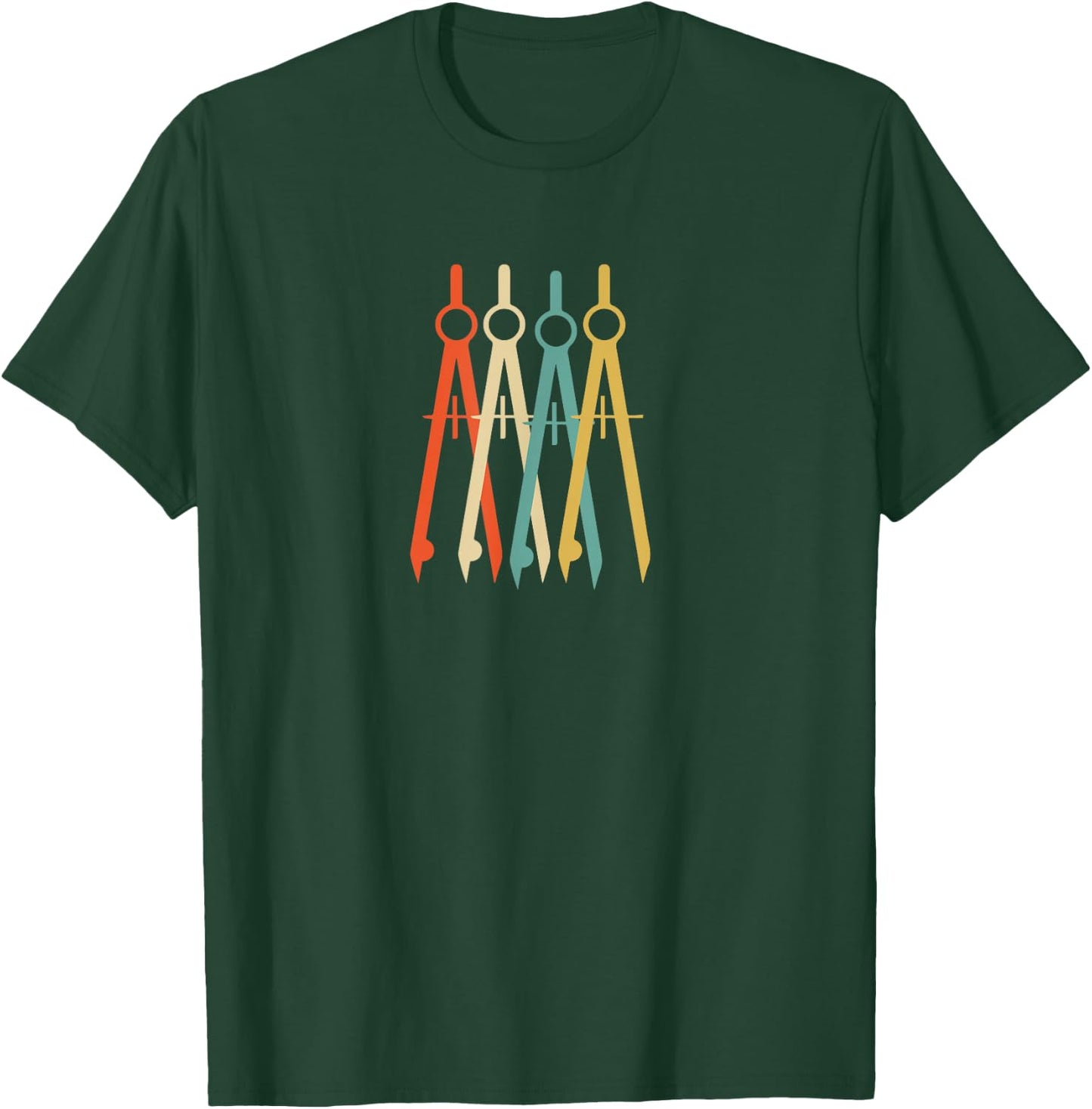 Vintage Retro Art Architect Architecture T Shirt Gift T-Shirt - T-Shirt | Forest