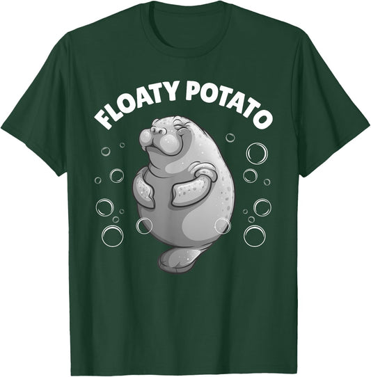Cute Manatee Design Women Kids Sea Cow Manatee Lover T-Shirt - T-Shirt | Forest