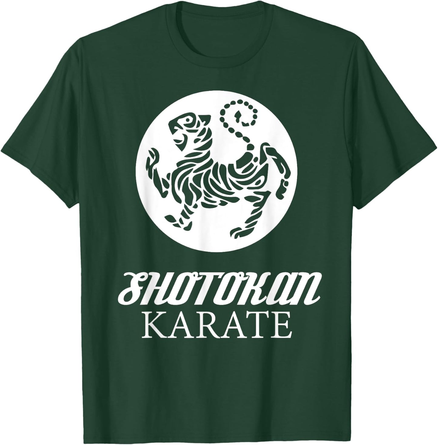 Shotokan Karate Tiger Graphic Martial Arts T-Shirt - T-Shirt | Forest