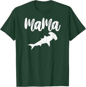 Mama HAMMERHEAD SHARK Vintage Gift Ideas for Mother T-Shirt - T-Shirt | Forest