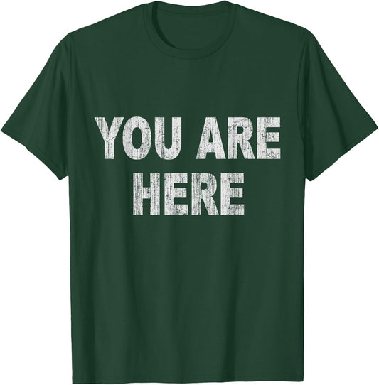 Vintage You Are Here Small Navy T-Shirt - T-Shirt | Forest