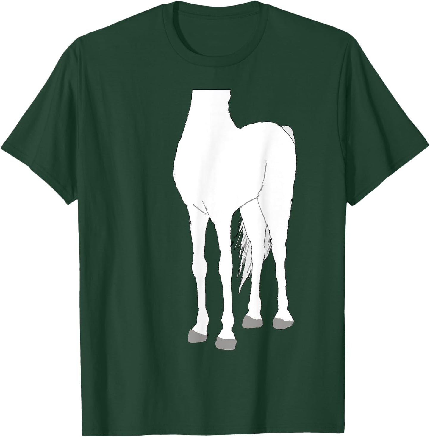 Halloween Horse Body White Costume Shirt for Kids T-Shirt - T-Shirt | Forest