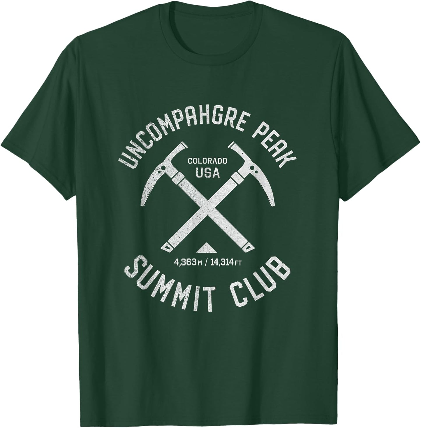 Uncompahgre Peak Summit Club | I climbed Uncompahgre Peak T-Shirt - T-Shirt | Forest
