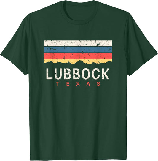 Lubbock Texas T Shirt Vintage TX Souvenirs Gifts T-Shirt - T-Shirt | Forest