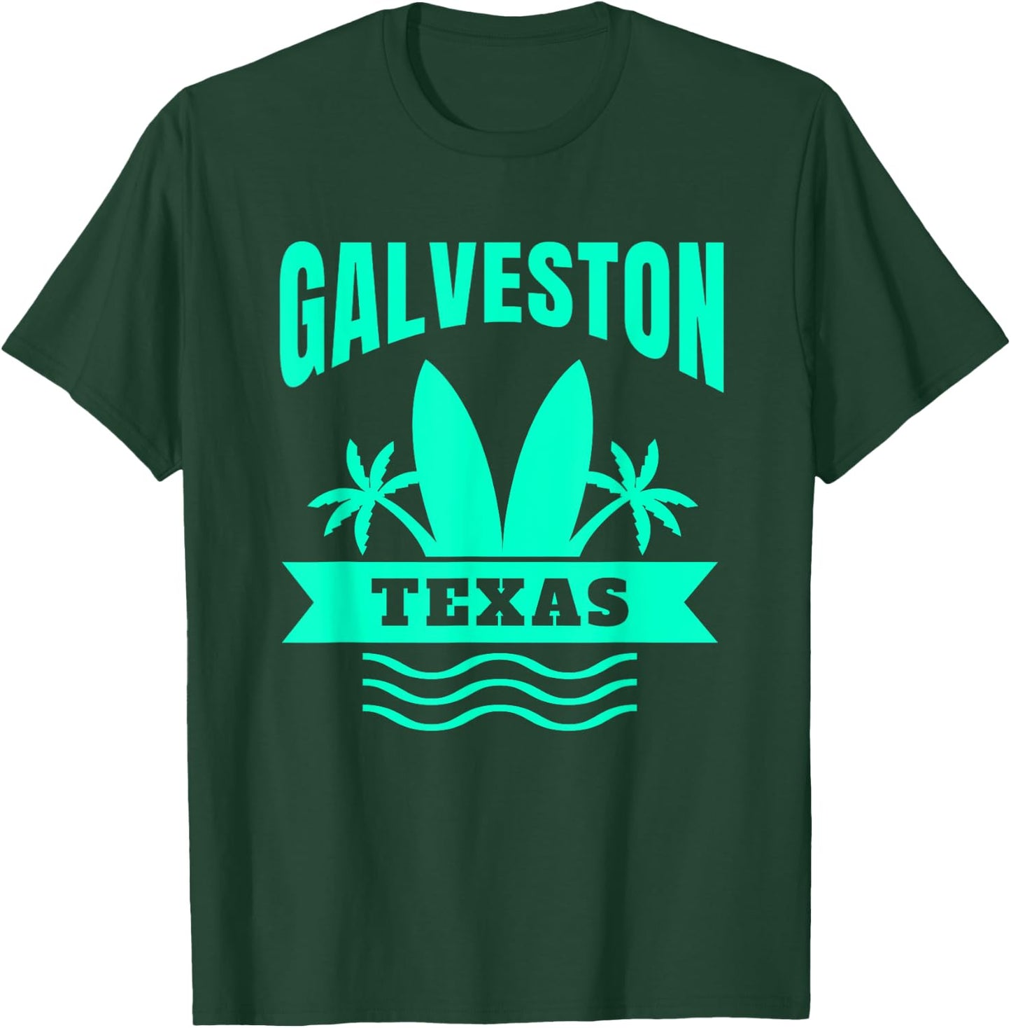 Galveston Beach Texas Vacation Souvenir Women Kids T-Shirt - T-Shirt | Forest
