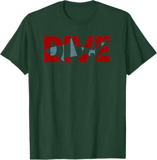SCUBA Diving Shark Cage Dive Gear Gift T-Shirt - T-Shirt | Forest