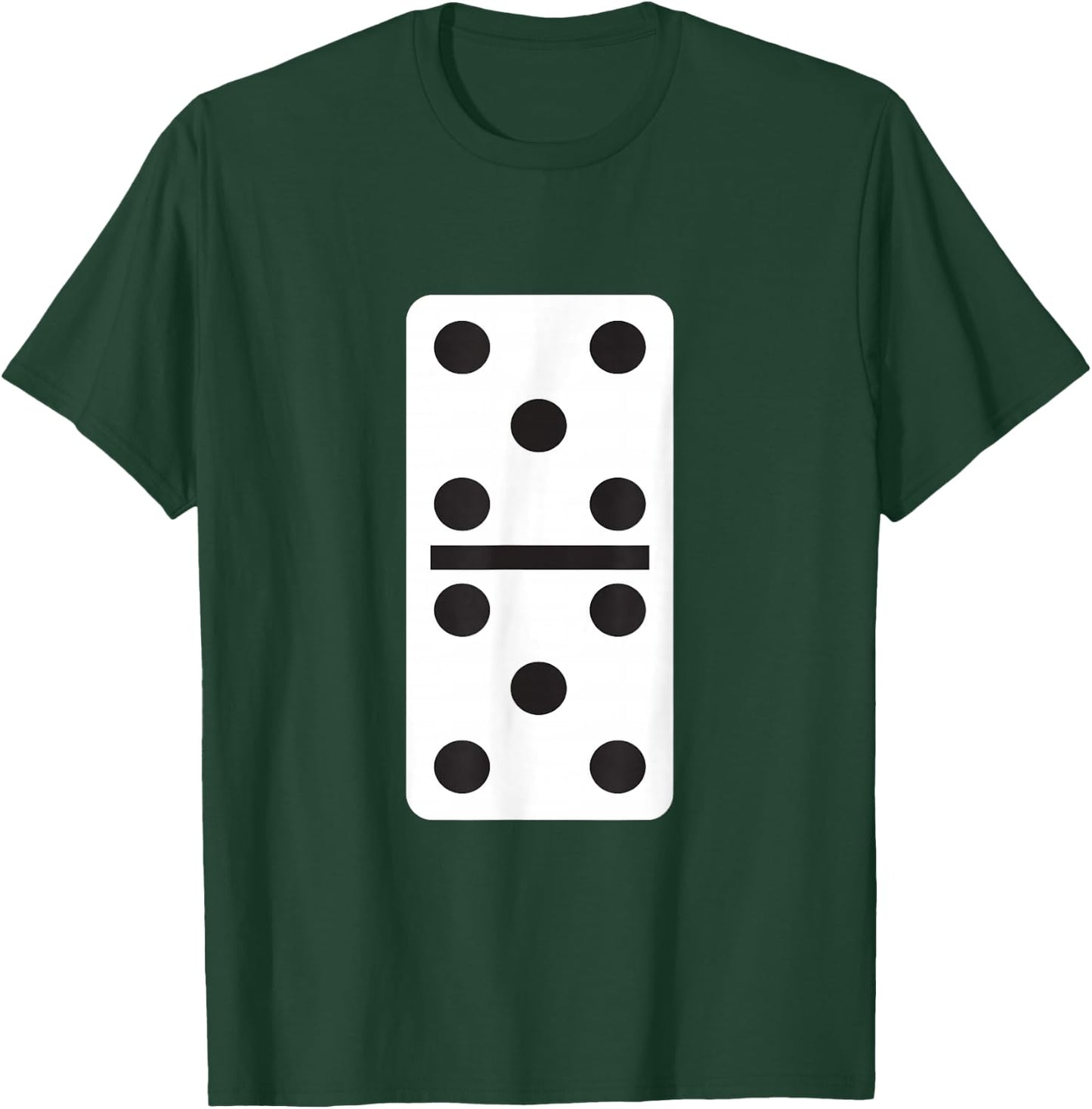 Double Five Dominoes Halloween Costume 5 Domino Game T-Shirt - T-Shirt | Forest