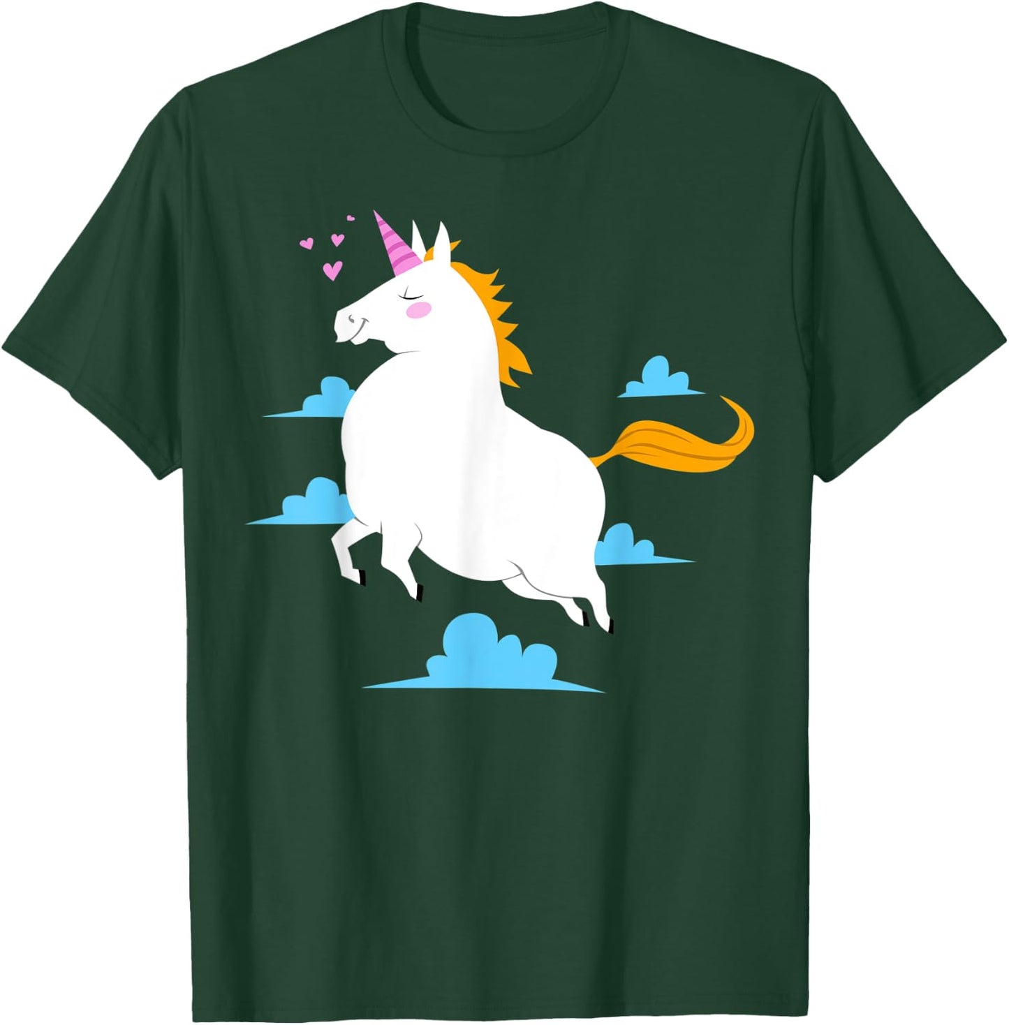 kawaii Fat unicorn T-Shirt - T-Shirt | Forest