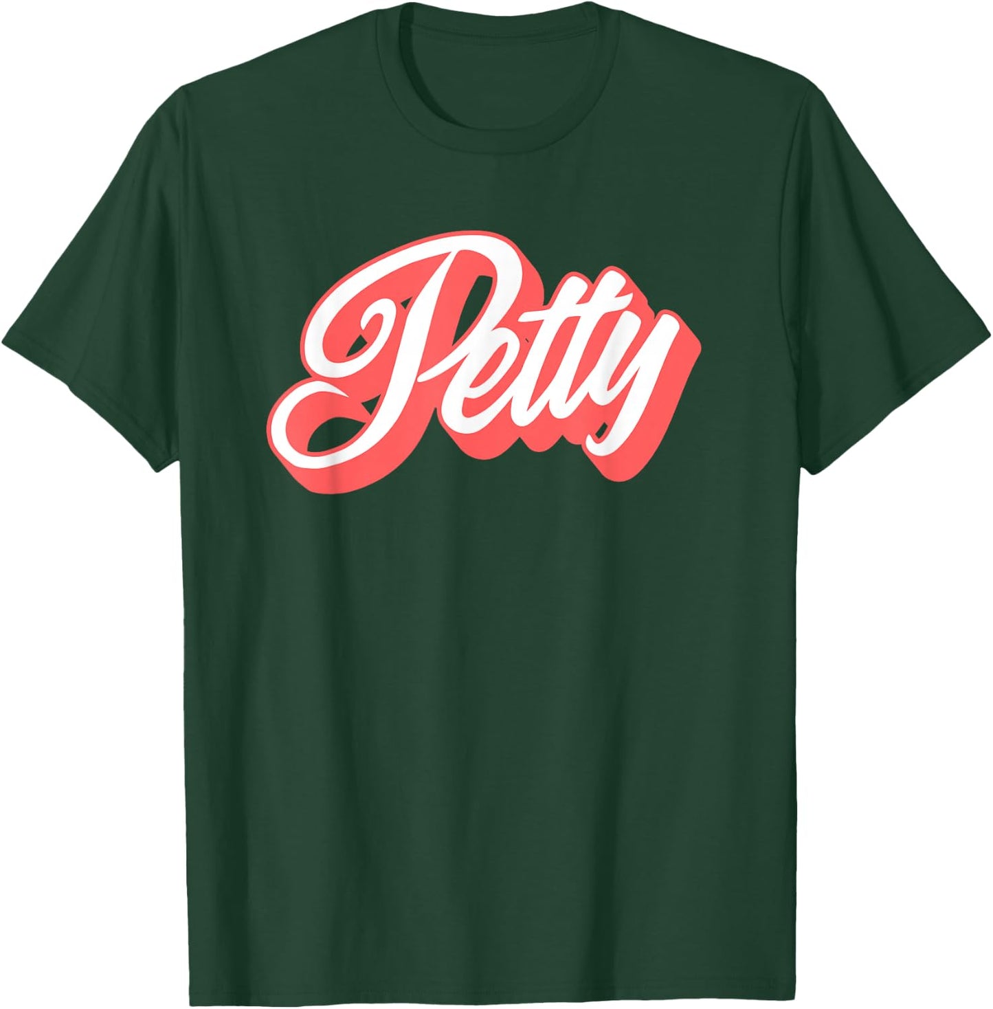 Styleuniversal Women's Petty Funny Cartoon Letter Print , Black, Small T-Shirt - T-Shirt | Forest