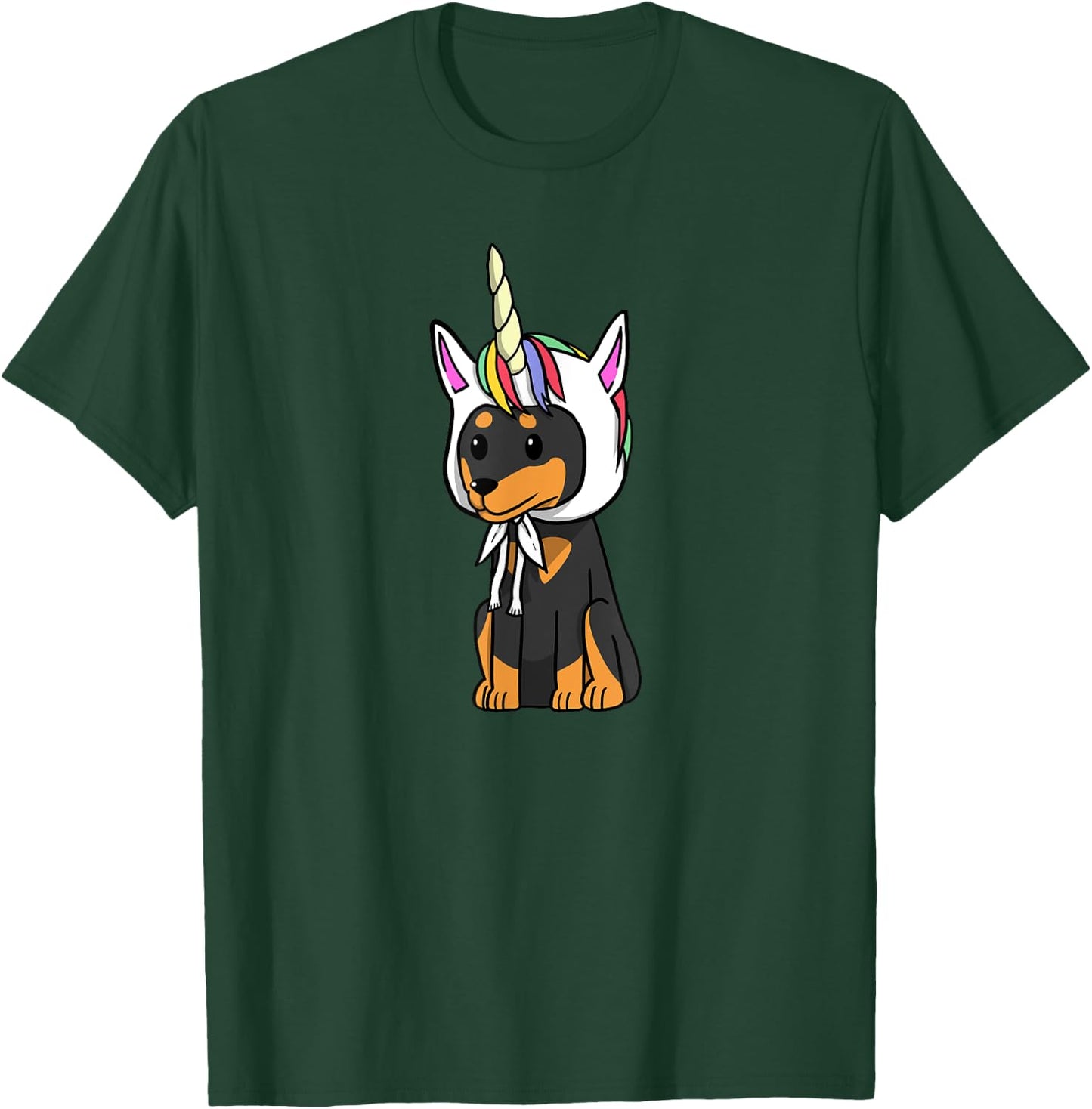 Unicorn Miniature Pinscher Funny Min Pin Dog Shirt Women Kids T-Shirt - T-Shirt | Forest
