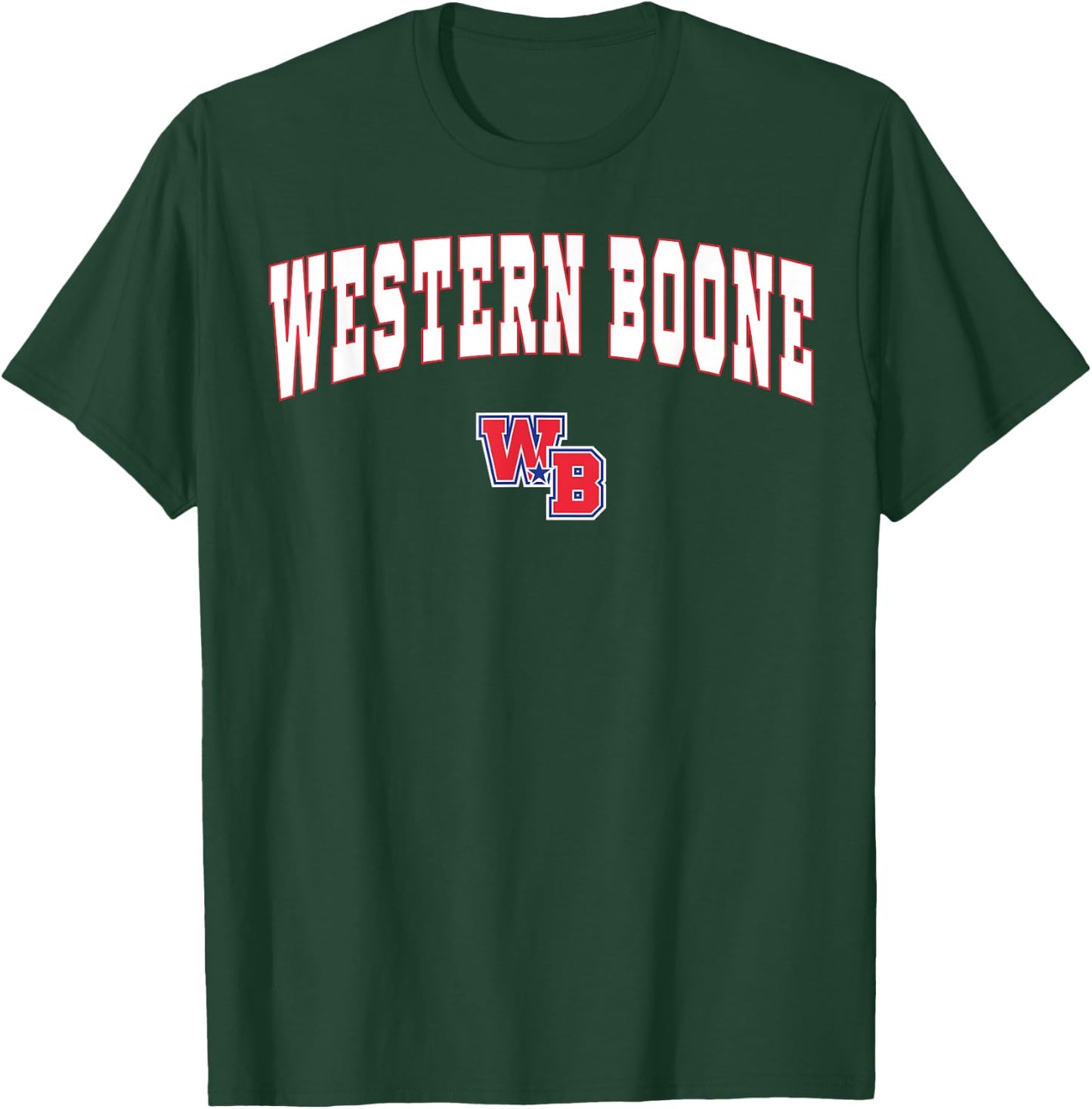 Western Boone High School Stars T-Shirt - T-Shirt | Forest