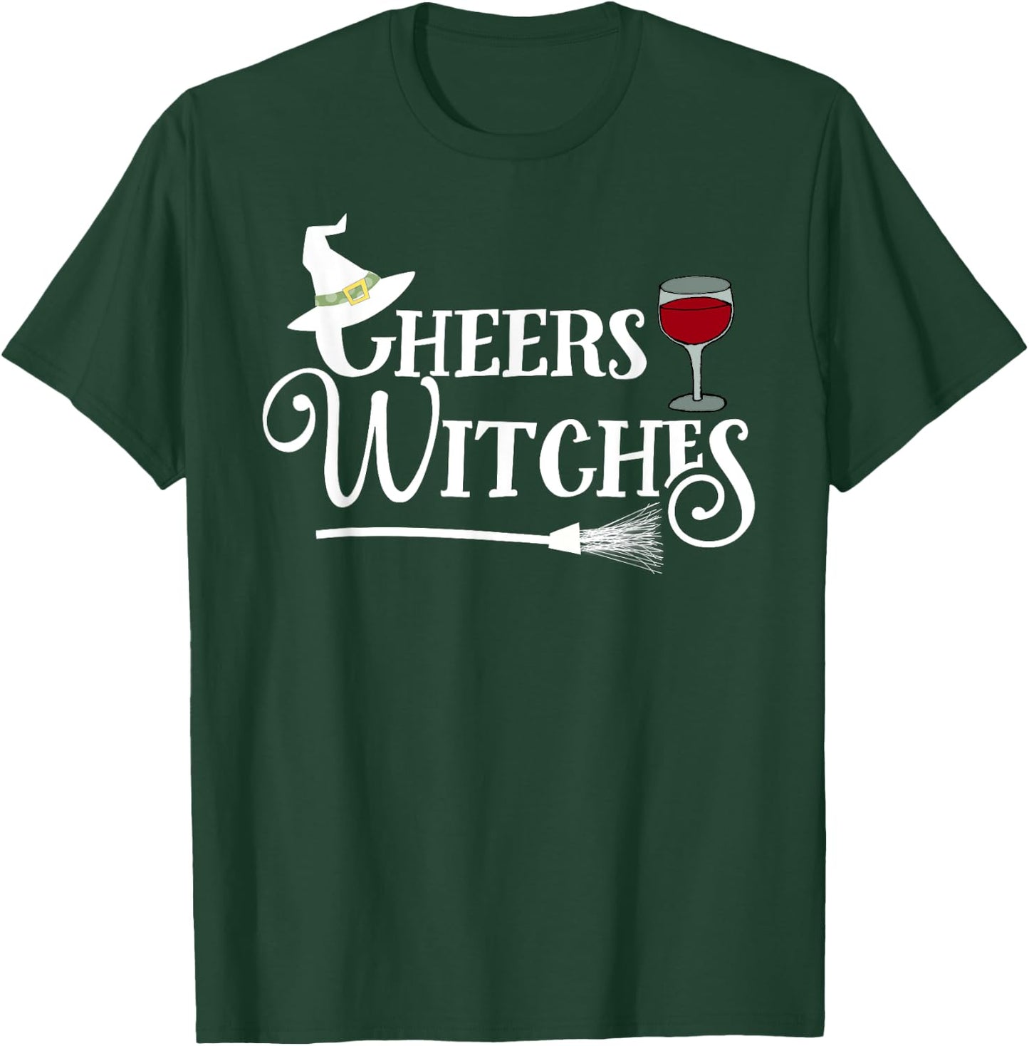 Cheers Witches! - Fun Witch Halloween Shirt T-Shirt - T-Shirt | Forest