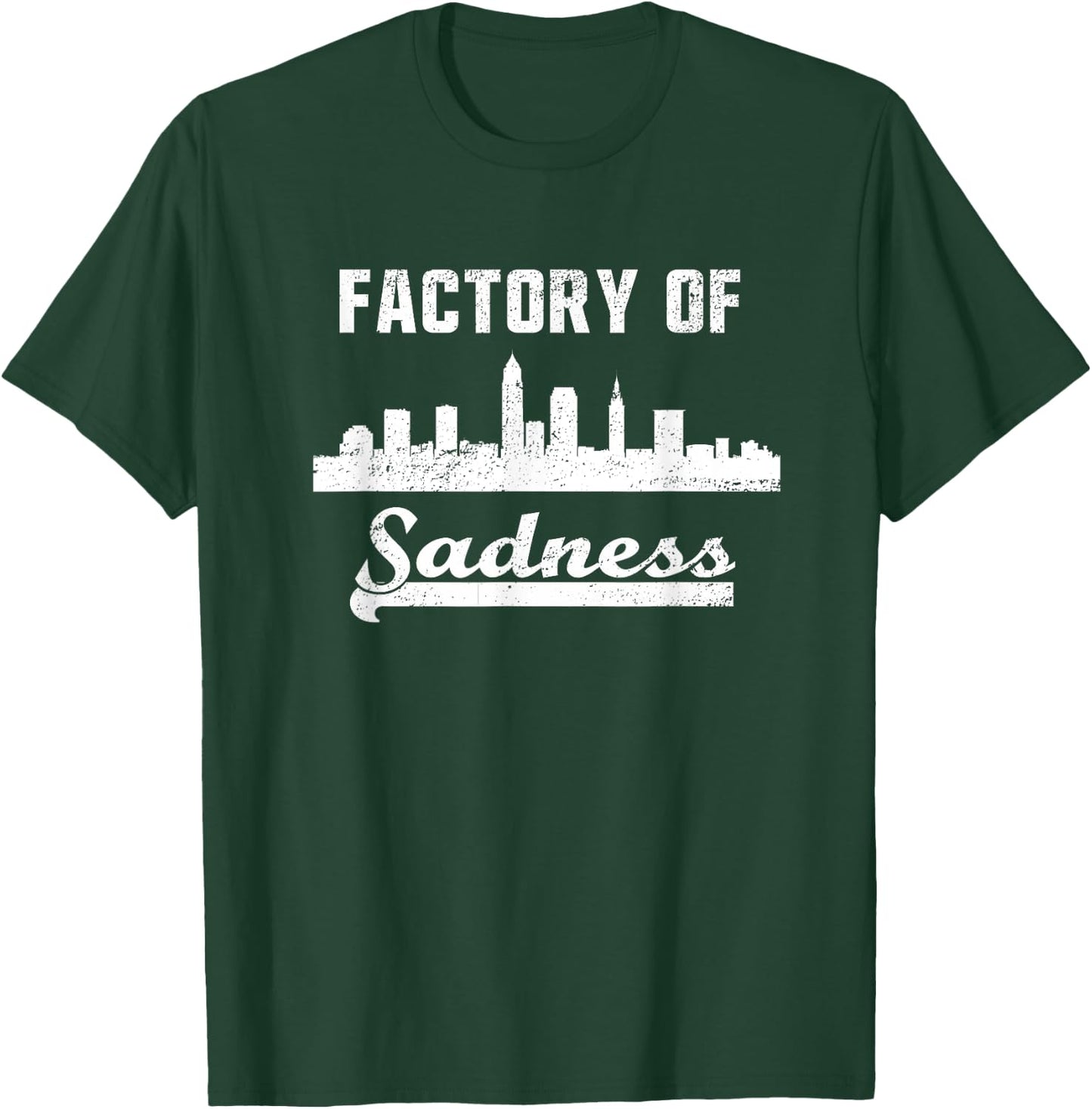 Cleveland Factory of Sadness City Skyline Vintage T Shirt T-Shirt - T-Shirt | Forest