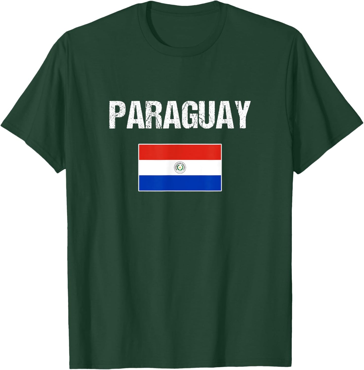 Paraguay Paraguayan Flag Shirt Men Women Youth Kids T-Shirt - T-Shirt | Forest