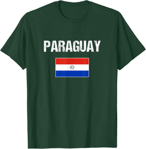 Paraguay Paraguayan Flag Shirt Men Women Youth Kids T-Shirt - T-Shirt | Forest