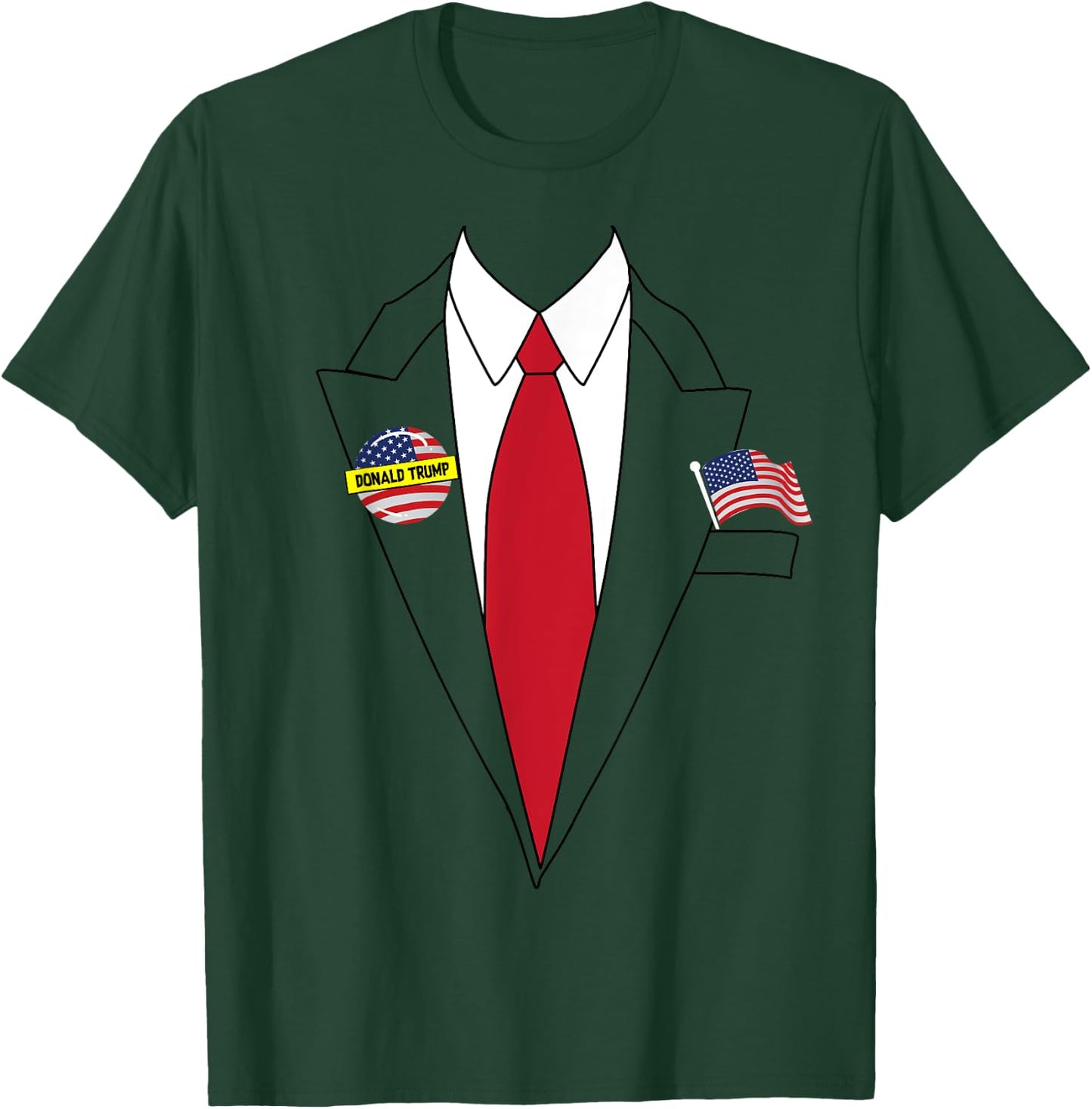 Donald Trump Halloween Costume Shirt | Cute President Gift T-Shirt - T-Shirt | Forest