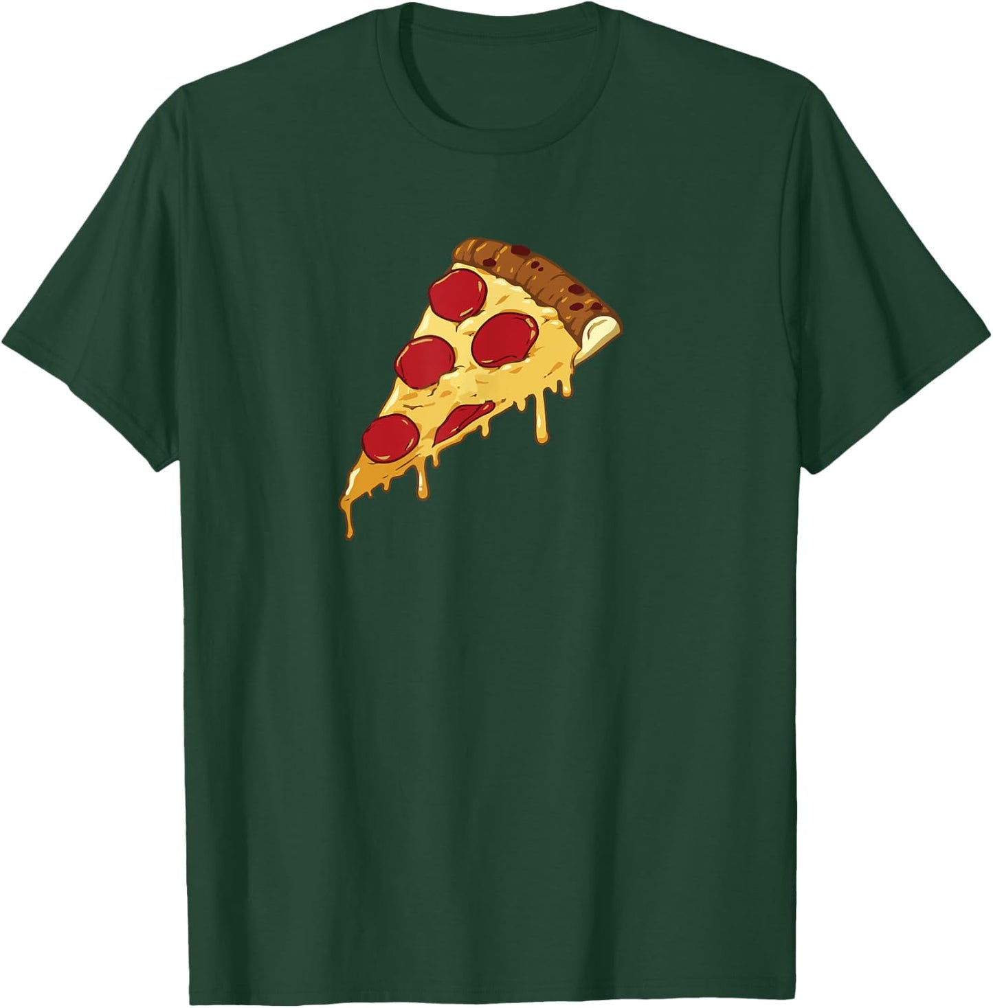 Funny Cheesy Pepperoni Pizza Slice T Shirt for Pizza Lovers T-Shirt - T-Shirt | Forest