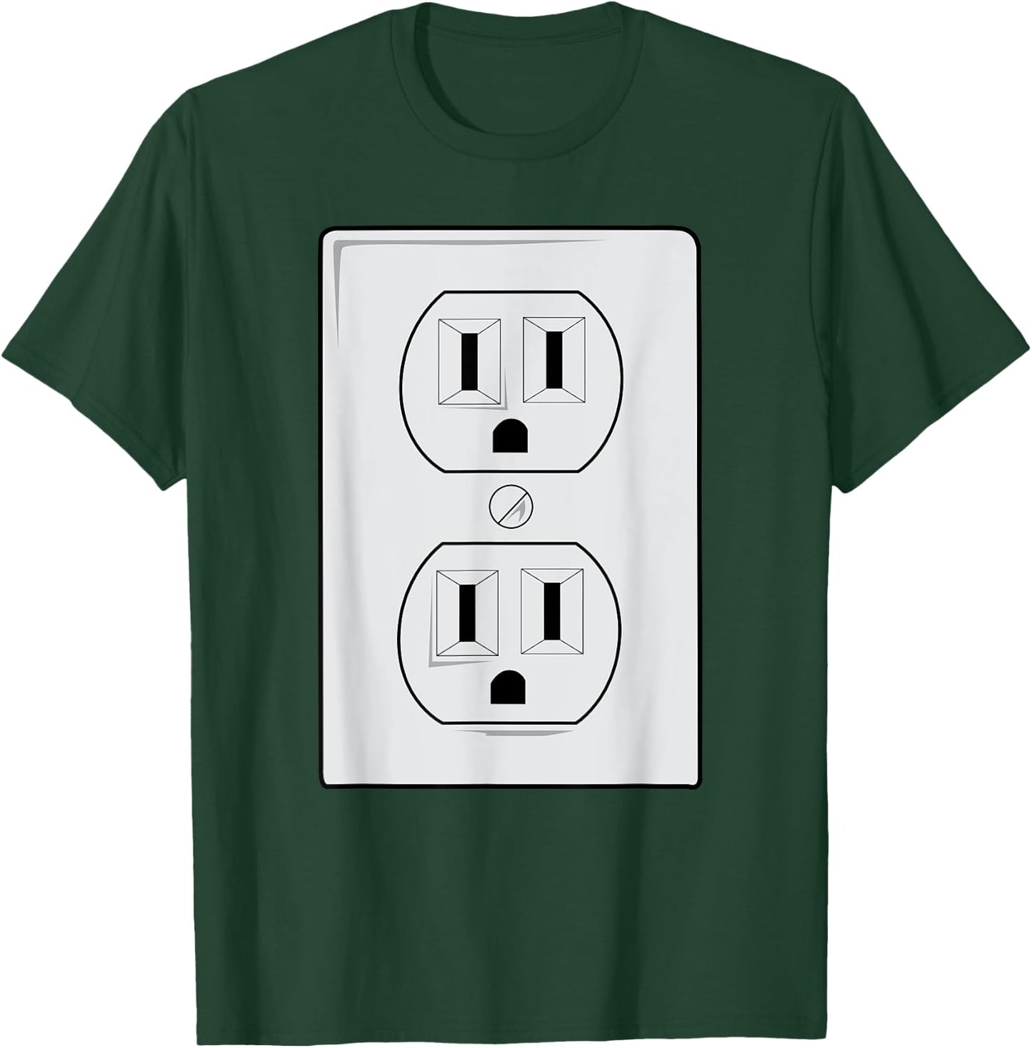 Electrical Outlet Plug And SOCKET Couples Costume Halloween T-Shirt - T-Shirt | Forest