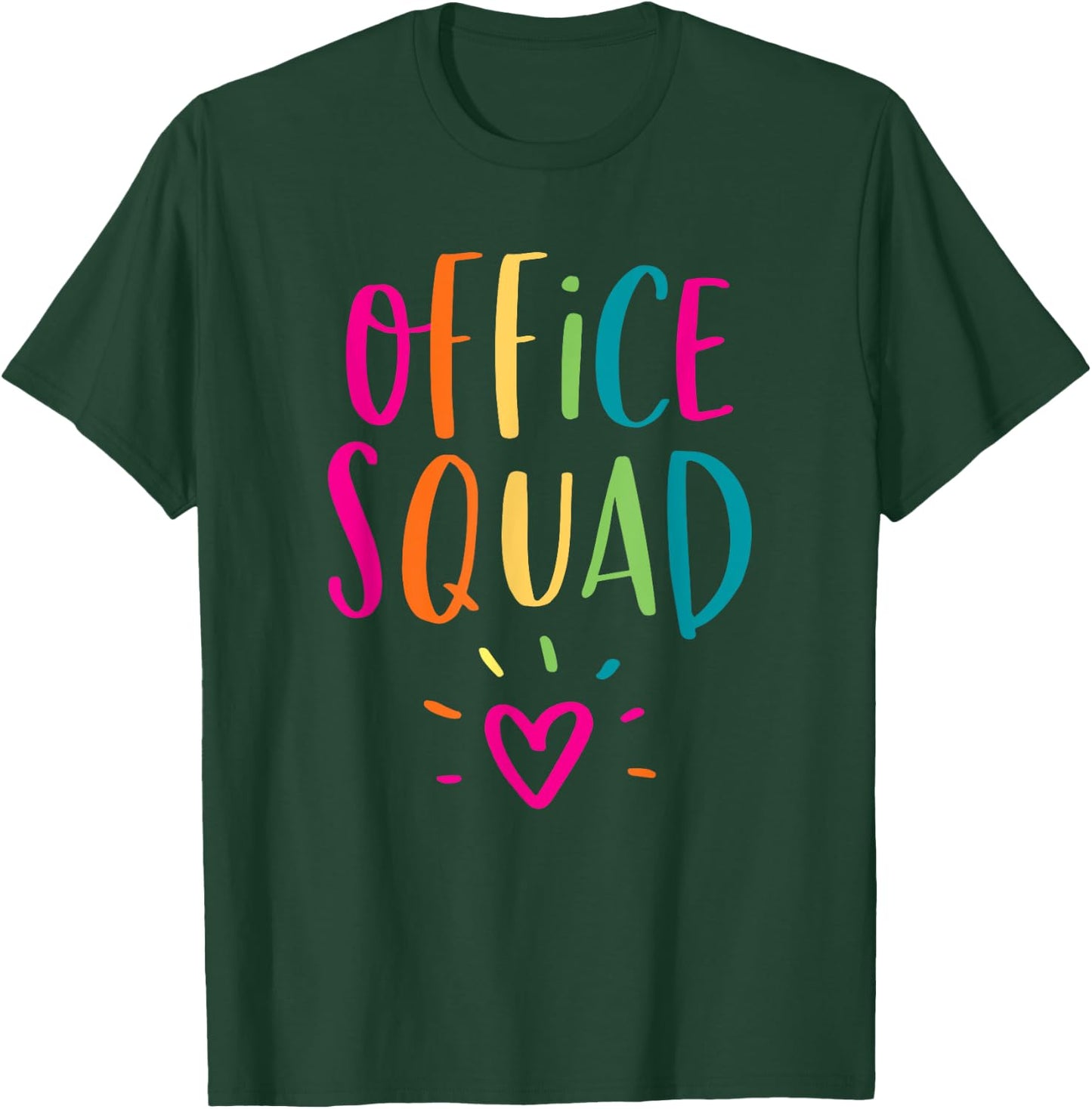 Office Squad Administrative Assistant Gift School Secretary T-Shirt - T-Shirt | Forest