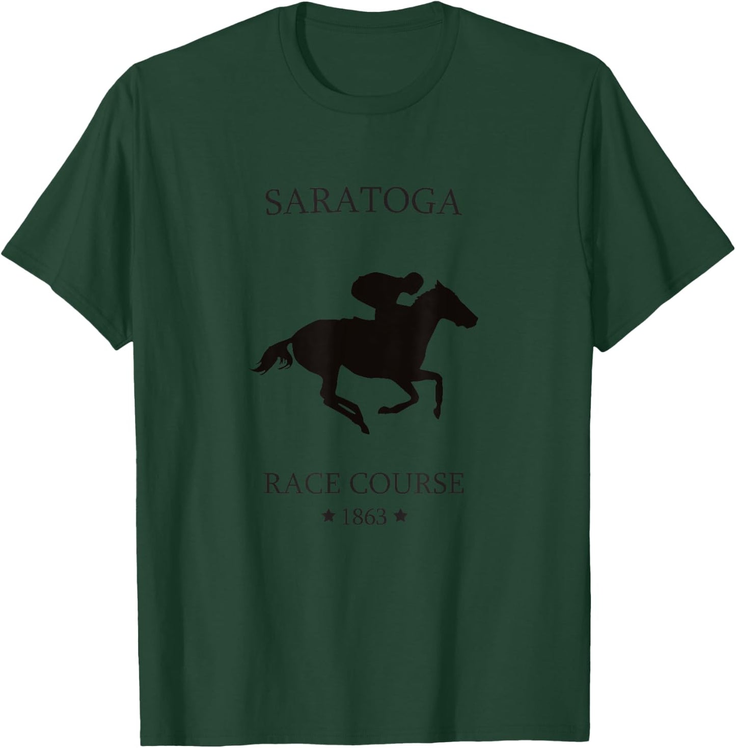 Saratoga New York thoroughbred horse racing track T-Shirt - T-Shirt | Forest