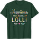 Happiness Is Being a Lolli Cute Grandma Christmas gift T-Shirt - T-Shirt | Forest