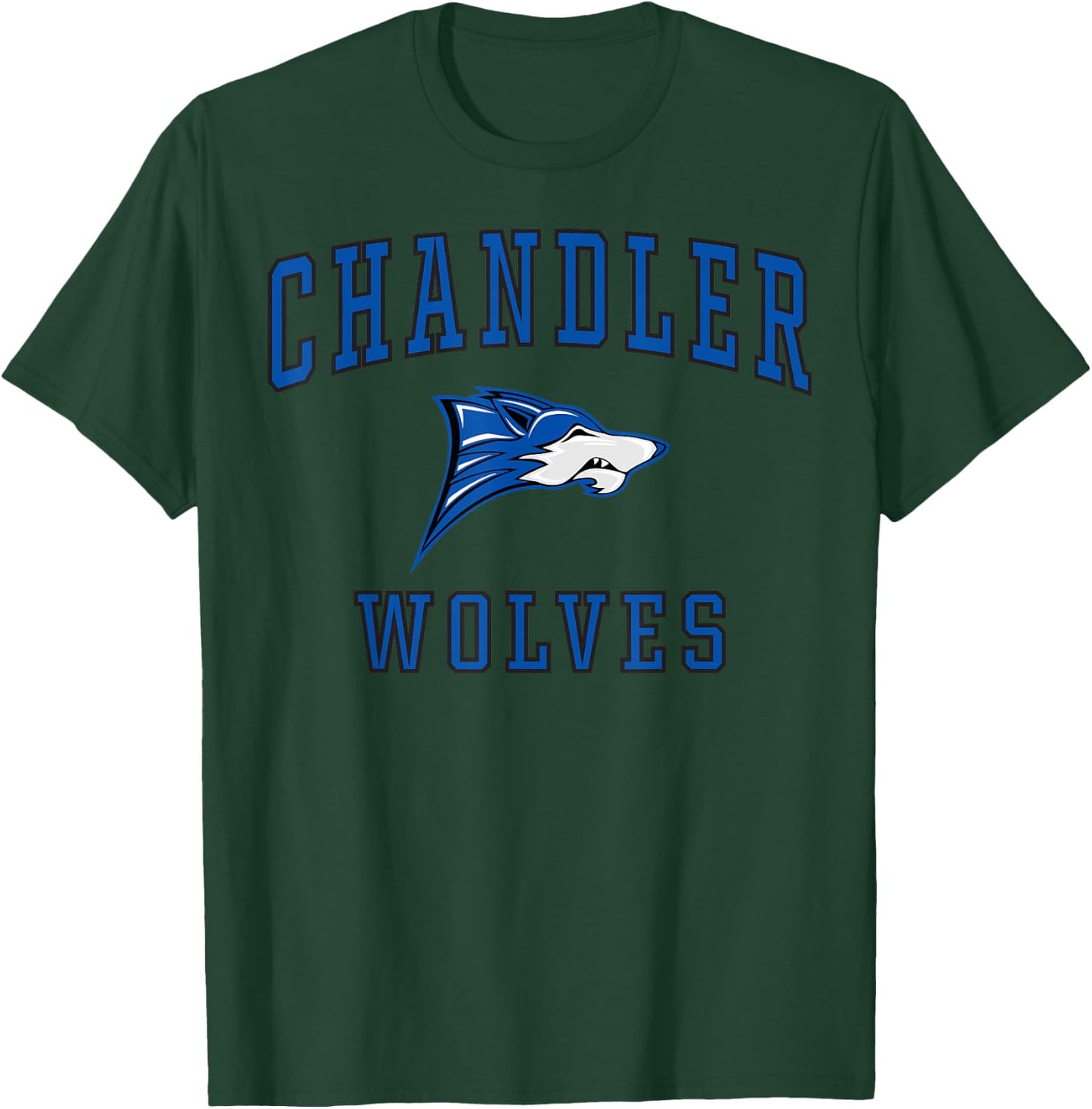 Chandler High School Wolves C1 T-Shirt - T-Shirt | Forest