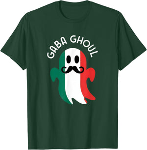 Funny Italian Ghost Halloween Pun Gaba Ghoul T-Shirt - T-Shirt | Forest