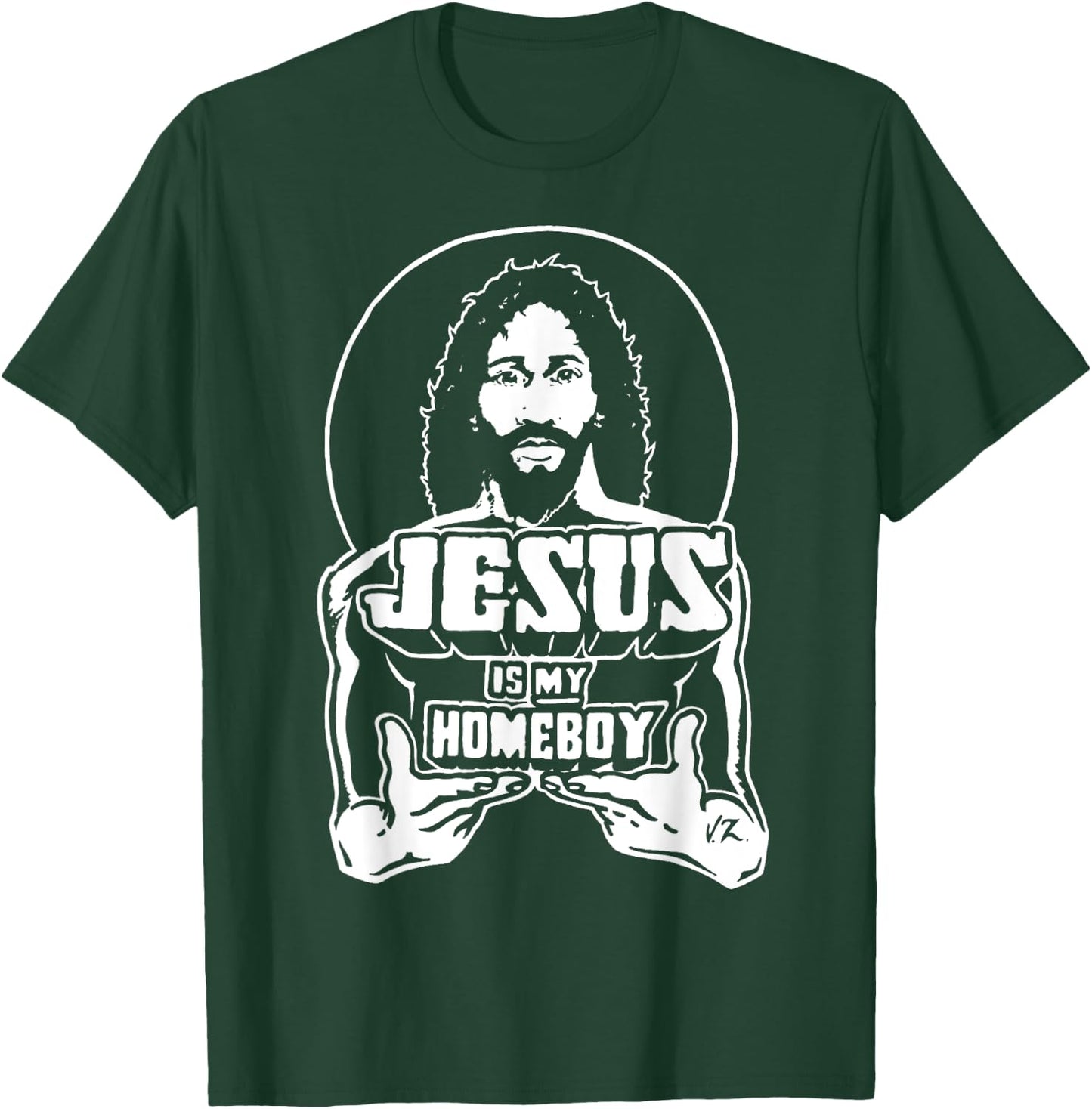 The Original Jesus Is My Homeboy black t shirt T-Shirt - T-Shirt | Forest