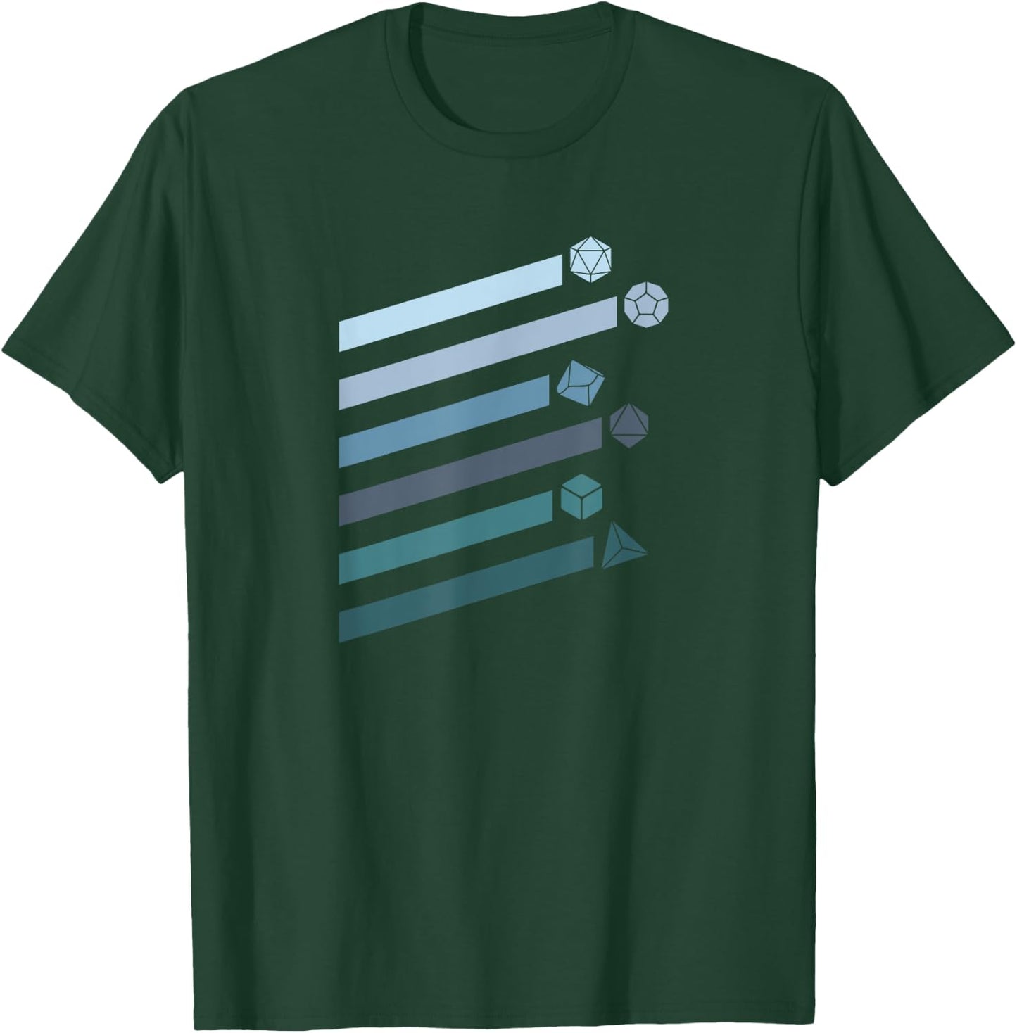 Dungeon Game vintage D20 dice shirt T-Shirt - T-Shirt | Forest