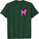 Pink And White Polka Dot Poodle 50s Sock Hop Dance Retro T-Shirt - T-Shirt | Forest