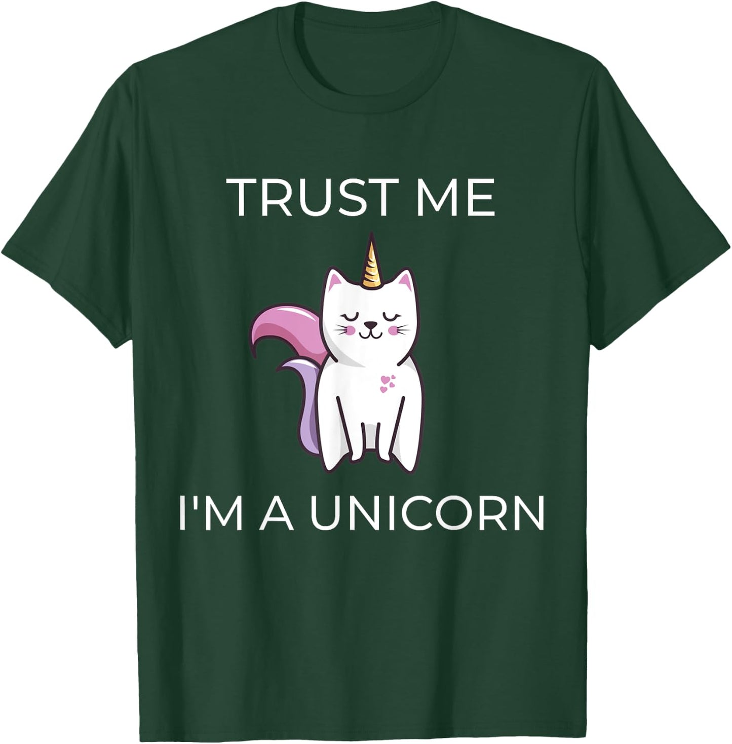 Caticorn T shirt Cat Unicorn Meowgical Kittycorn Shirt T-Shirt - T-Shirt | Forest