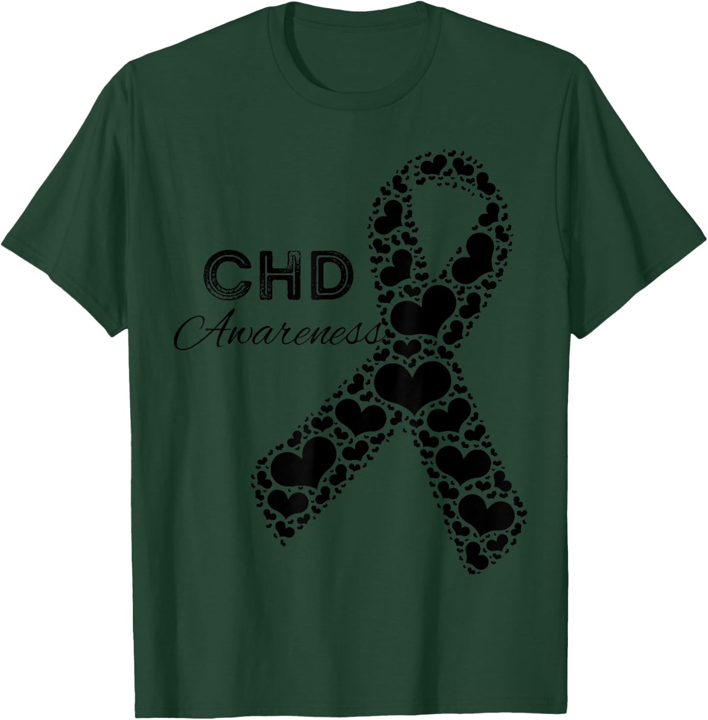 CHD Awareness Congenital Heart Defect Awareness T-Shirt - T-Shirt | Forest