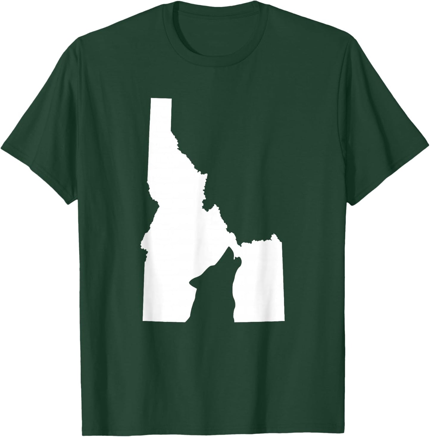 Idaho State Gray Wolf Outdoor Sports Hunting Shirt T-Shirt - T-Shirt | Forest