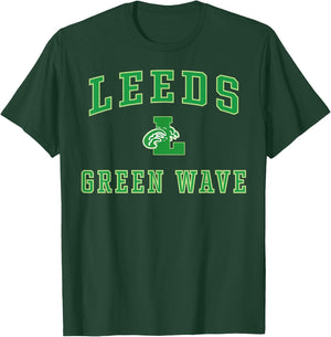 Leeds High School Green Wave C1 T-Shirt - T-Shirt | Forest