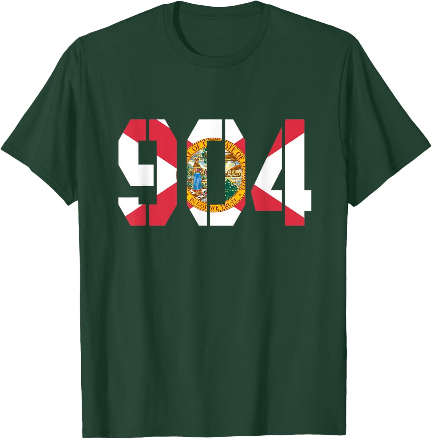 904 Duval Florida Flag Lovers T-Shirt - T-Shirt | Forest