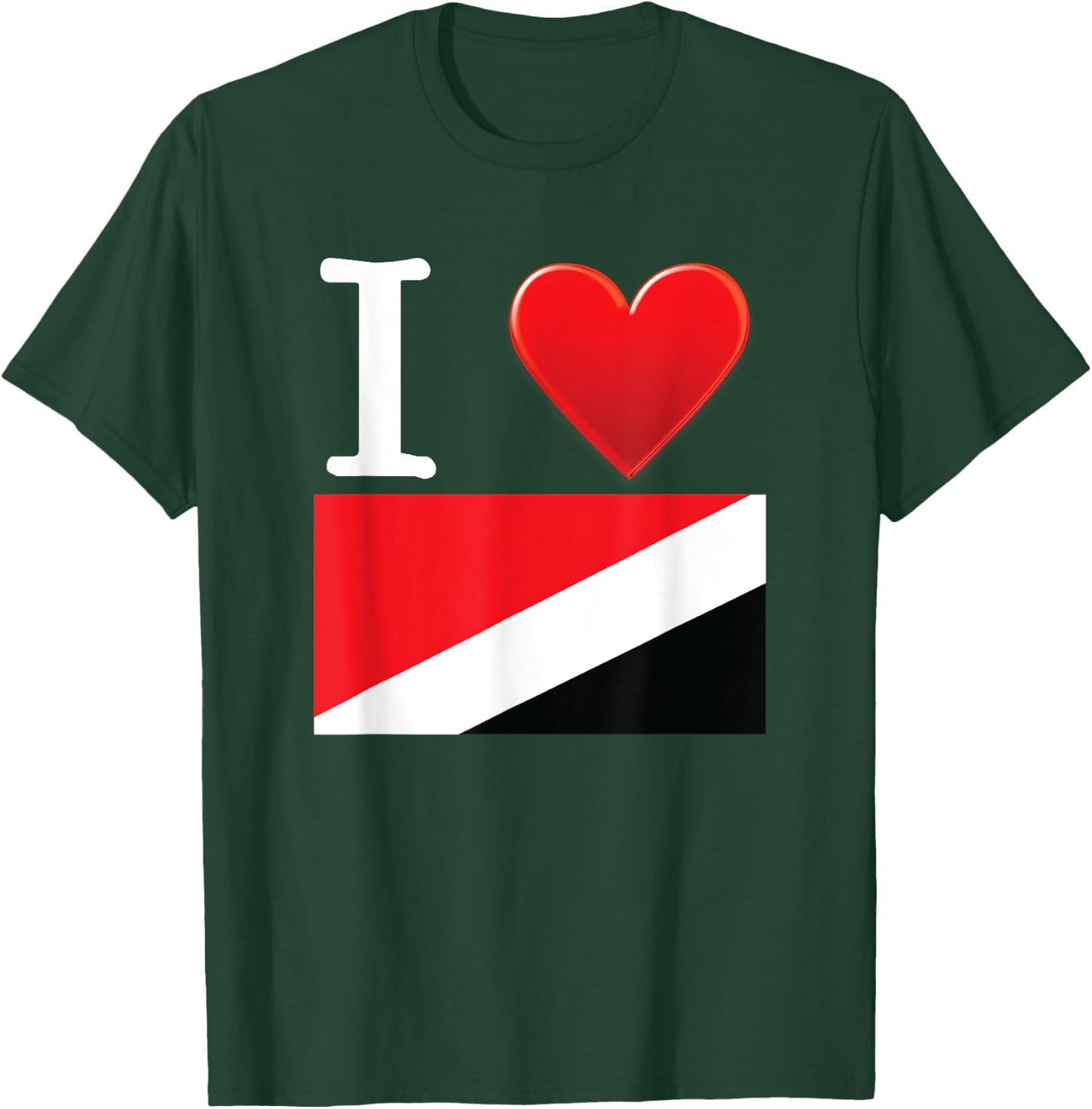 I Heart Love Principality of Sealand Flag T-Shirt - T-Shirt | Forest