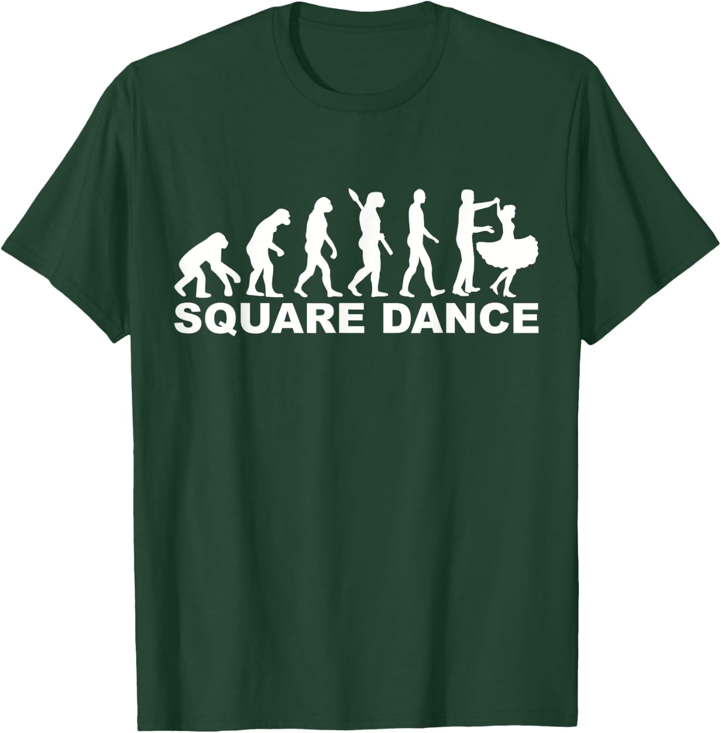 Evolution square dance T-Shirt - T-Shirt | Forest