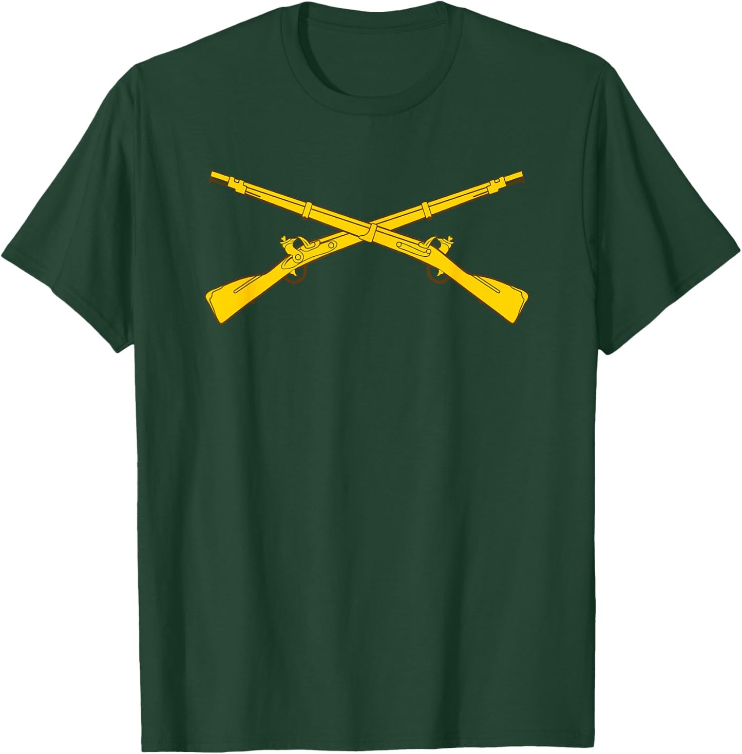 US Army Infantry Branch Crossed Rifles 11 Bravo - 11B T-Shirt - T-Shirt | Forest