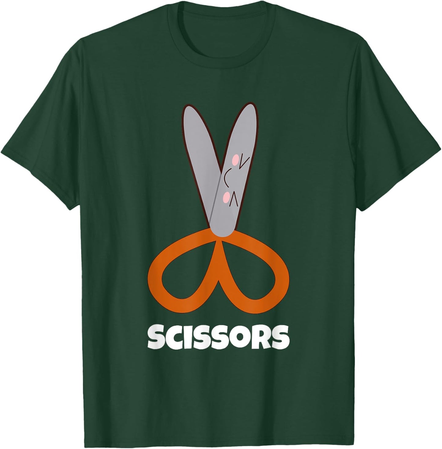 Rock Paper Scissors Shirt Funny Group Halloween Costumes T-Shirt - T-Shirt | Forest